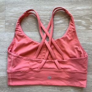 Lululemon Energy Longline Bra Pink-Size 6